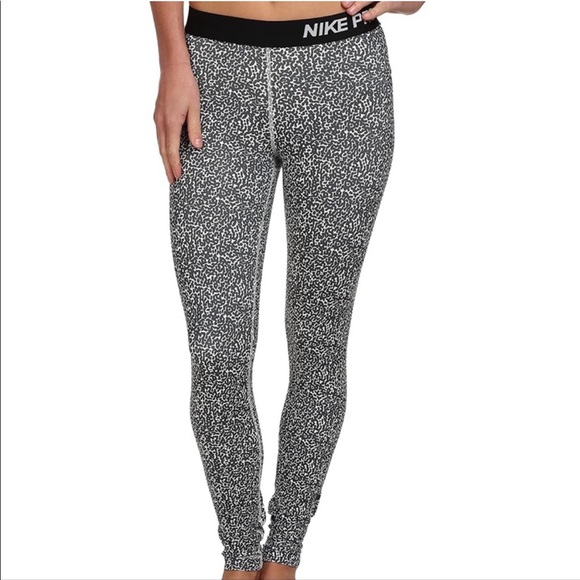 Nike Pro Mezzo Print Women’s Running Tights Black White Leggings Pattern Small - Picture 9 of 9